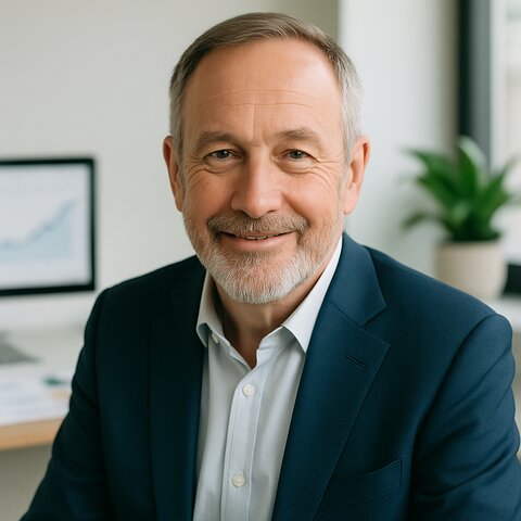 Portrait du gérant d’une société de conseil en gestion de patrimoine — témoignage client SIXOFT